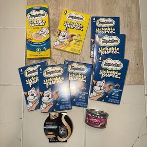 Temptations Sheba Merrick Puree Lickable Spoons Wet Cat Food Treats